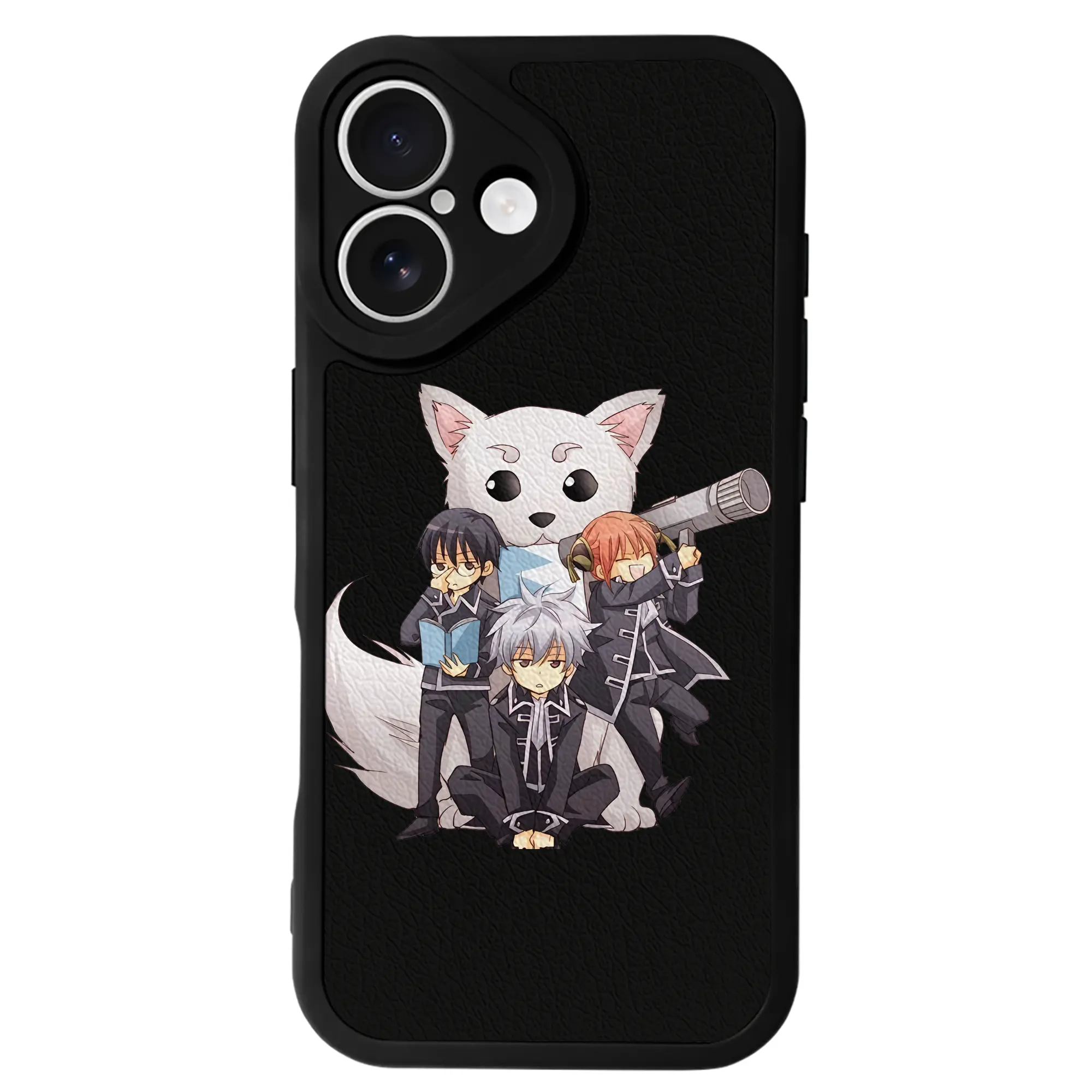 銀魂 グッズ 志村 新八 - IPhone 16シリーズ対応 ・ シリコンスマホケース ・ レザー調 ・ 高精度フィット ・ 耐衝撃 ・ ワイヤレス充電対応 ・ 精密カット